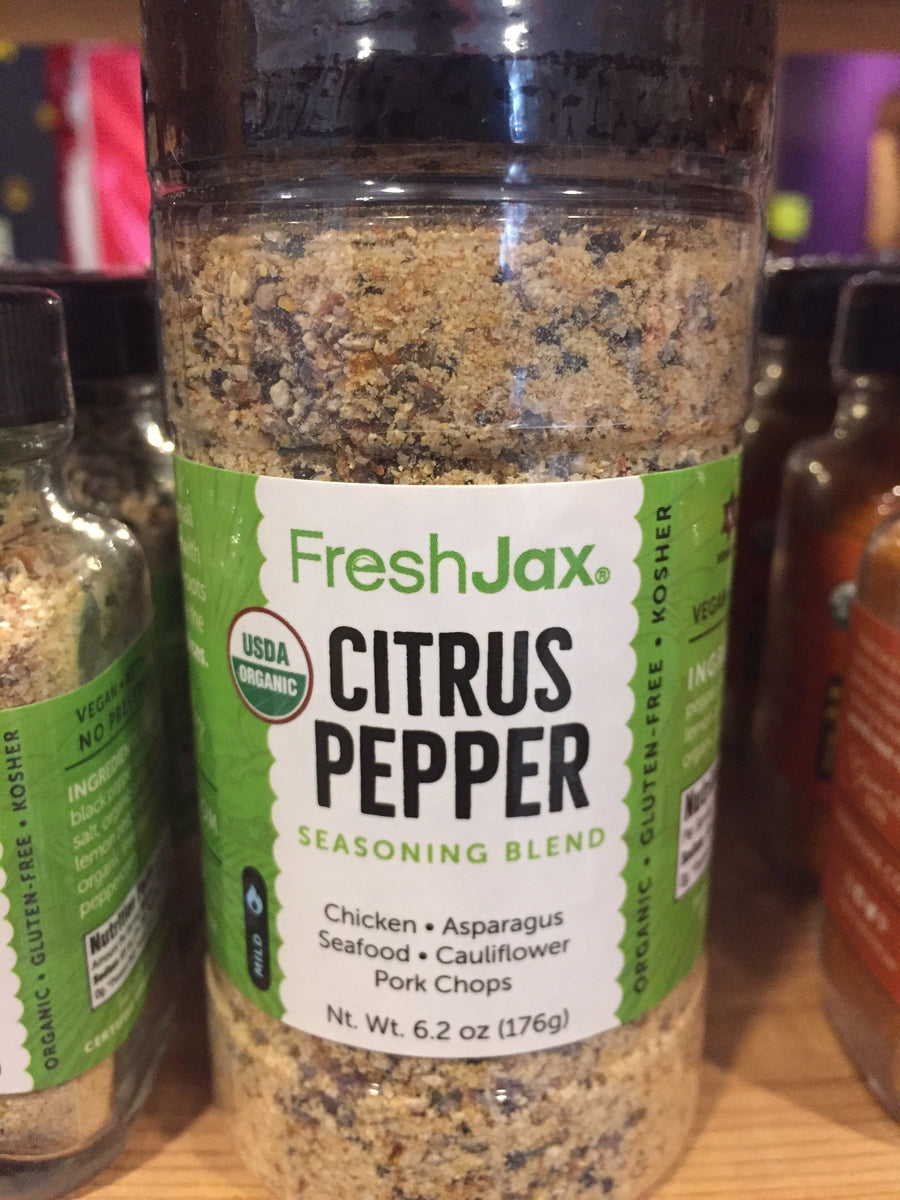 Freshjax Gourmet Spices and Seasonings, Citrus Pepper Large 6.2oz