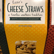 Load image into Gallery viewer, White Cheddar Rosemary Cheese Straws from Lizzie’s Cheese Straws at Hoby’s Honey &amp; General Storese NC