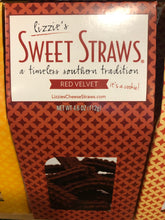 Load image into Gallery viewer, Red Velvet Sweet Straws from Lizzie’s Cheese Straws at Hoby’s Honey &amp; General Store