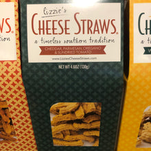 Load image into Gallery viewer, Cheddar Parmesan Oregano &amp; Sun Dried Tomato Cheese Straws from Lizzie’s Cheese Straws at Hoby’s Honey &amp; General Storese NC