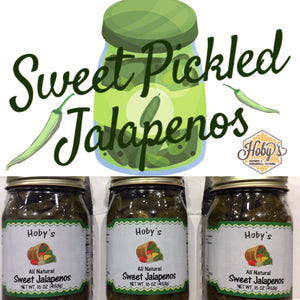 Sweet Pickled Jalapeños  3-Pack  (All Natural) (17oz. jars)